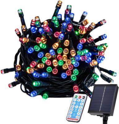 China 300LED Fairy String Light Solar Powered RGB String Lights RGB 8 Colors Outdoor Garden Christmas Wedding Party Decoration for sale