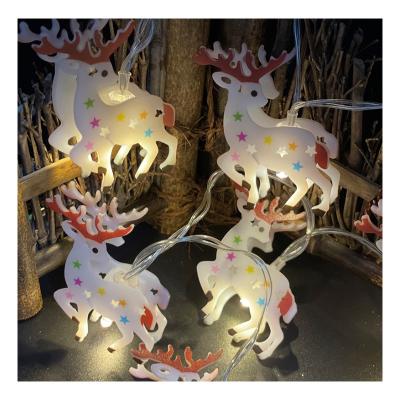 China Warehouse Christmas Fawn Elk Shape String Lights Decorative Lights for sale