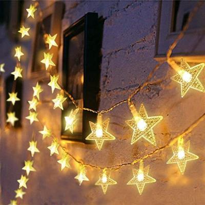 China String Light Star 10FT20LED Fairy Lights Garden Wedding Christmas Decoration Battery Operated String Light Room Decoration for sale