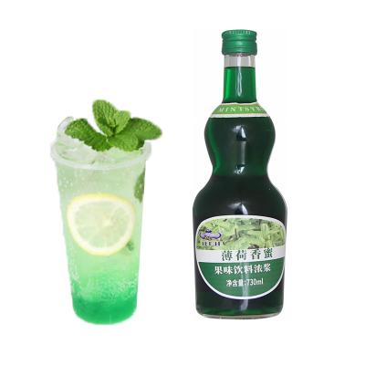 China Original Taste and Seasoning High Quality Mint Flavored Honey Fruity Pureed Drink Syrup for Beverage, Ice Cream Snow Cone Syrup Milk Tea Shop Baking Equipment for sale