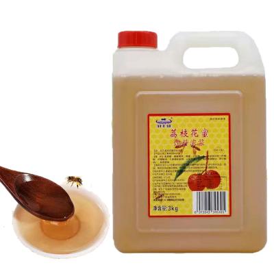 China Original Taste and Flavor High Quality Store Honey Factory Product Drink Lychee Honey Syrup Lychee Bee Milk Tea Baking 3kg Material for sale