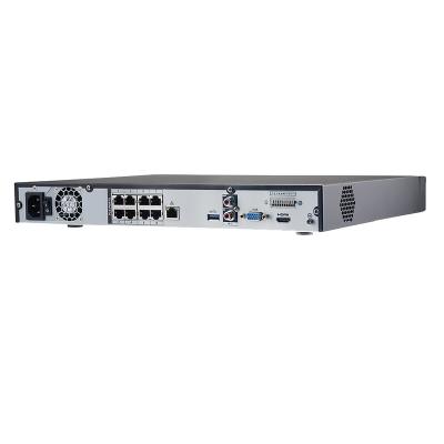 China 128 Users NVR4208-8P-4KS2/L Original Version 8 Channel 1U 2 HDD 8 PoE English Network Video Recorder for sale