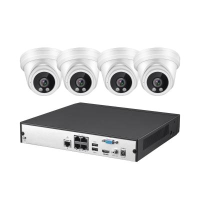 China 4ch POE IP NIGHT VISION IR Bullet CCTV Camera System Surveillance NVR Kit Home CCTV Camera Security System for sale