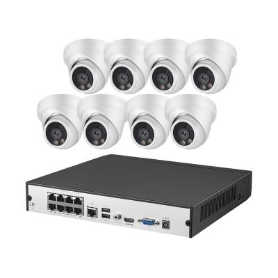 China NVR 8ch PoE 5mp 8mp IR poe camera eyeball kit 8 channel mobile surveillance system NIGHT VISION guard viewer app for sale