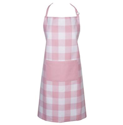 China Kitchen Pocket Adult Waterproof Oilproof Sleeveless Waist Compressed And Anti-fouling Plaid Apron for sale