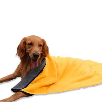 China 55*100cm Absorbent Oversized Quick Dry Dog Pet Bath Towel Grooming Cloth QUICK DRY for sale