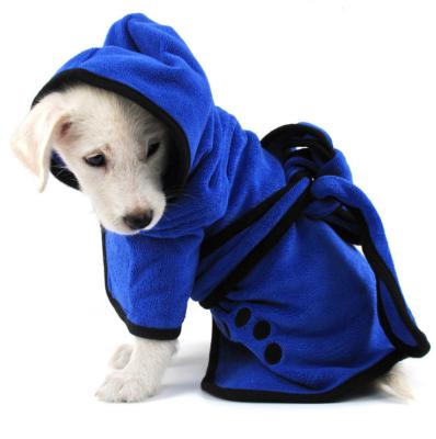 China Compressed Pet Bathrobe With Thickened Superfine Fiber Cloth for sale