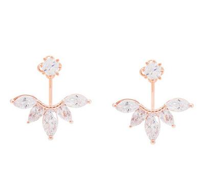 China ALLOY girls korea stud earrings the latest zircon stud earrings cute CZ stud earrings for girls for sale