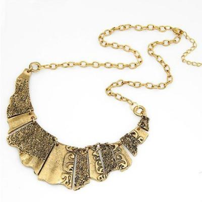 China Casual Antique Brass ALLOY Choker Necklace Vintage Jewelry for sale