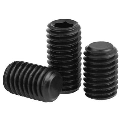 China WORSHIP Stainless Steel and Carbon Steel Worm Hex Socket Set Screw with Cup Point for sale