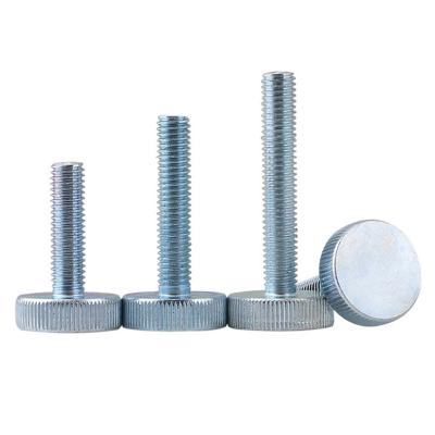 China China Factory Customized High Precision Blue Zinc Knurled Thumb Thumb Screw for sale