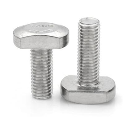 China Connection manufacturers wholesale stainless steel square nut screw m8 m10 m12 t slot hammer head t-bolt for sale