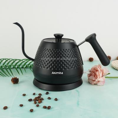 China 360 Rotation Promotion Goosenec Richy 600ml 304 Degree Base Electric Coffee Kettle for sale