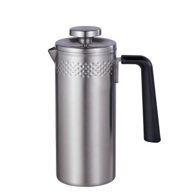 China 100% Stainless Steel Latest Viable 304 Coffee Price Promotion French Press Coffee Maker No Coffee Grounds for sale