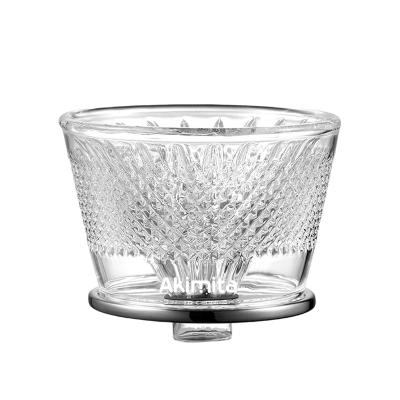 China Richy Crystal Diamond Pattern Household Durable Filter Cups Coffee V-Drip Device for sale