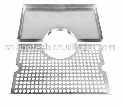 China Sustainable surface mount with cutout stainless steel drip tray for sale