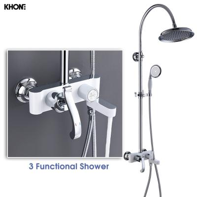 China With Slide Bar Best Selling Modern Brass Single Lever Bath Shower Mixer for sale