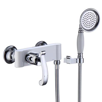 China High Quality Modern Without Slide Bar Bath And Shower Faucets Wall Mounted Bathroom Faucets Shower Mixer for sale