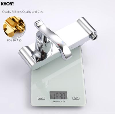 China With Slide Bar Supplier High Quality Wall Mounted Brass Chrome Hand Shower Mixer Taps for sale