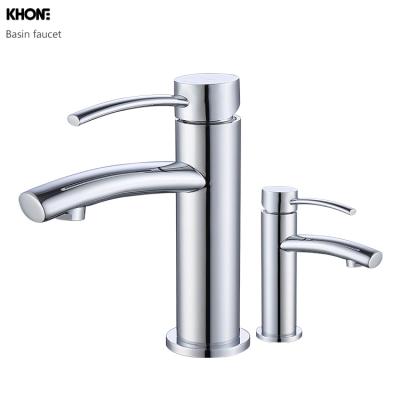 China Contemporary Hot Sale Chrome Bathroom Sink Basin Faucet Brass Basin Faucet Mixer Single Hole for sale