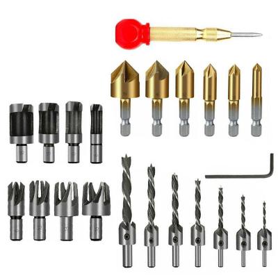 China Durable High Speed ​​Steel Hex Handle Titanium-Plated Woodworking Device Chamfering Set for sale