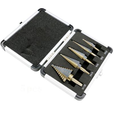 China Durable Hard Wear Resistant Pagoda Type Auger Drill Bit Woodworking Punch Set Tool for sale