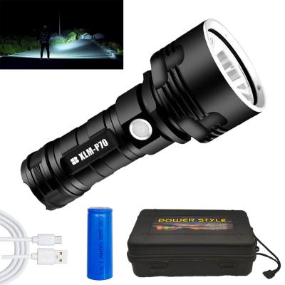 China Rising factory direct sales of high quality rechargeable and battery LED flashlights for outdoor lighting for sale