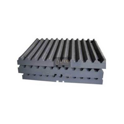 China High Yield Low Cost Jaw Crusher Spare Parts Jaw Plate Mn18Cr2 Crusher Wear Resistant Parts for sale