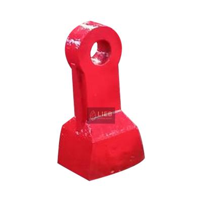 China construction mining machine parts / hammer crusher parts wear resistant hammer head for sale