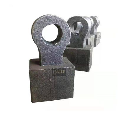 China Heavy hammer crusher construction manganese steel crusher wear parts hyper coal crusher hammer for sale for sale