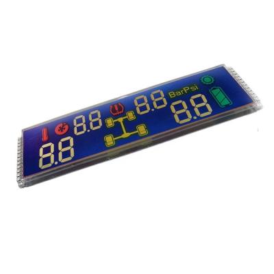 China Transflective Tire Pressure Monitor Lcd Display Colorful 85.00x21.00mm for sale