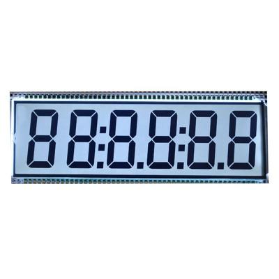 China High Quality Custom Extra Small 6 Segment Digit Display LCD Screen For Fuel Dispenser Machine 137.16x46.38mm for sale