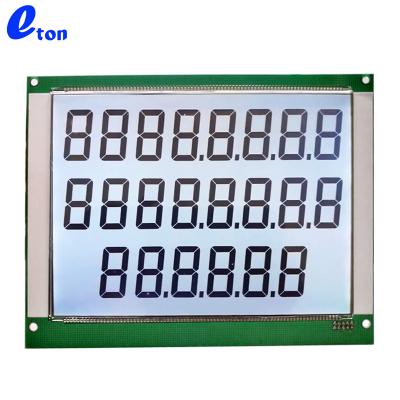 China 22 Digit 7segment Fuel Dispenser 886 LCD Display Module 204.57x158.28mm for sale