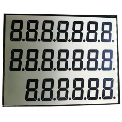 China Display Numbers On Fuel Dispenser Segment 20digits LCD Display Screen Factory for sale