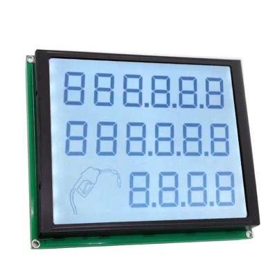 China 16digit 3rows 7 segment display comma IC HT1621 fuel 6digit LCD display screen pump control module 151.00x120.2.00mm for sale