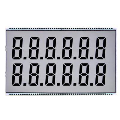 China Segment 7 4, 5, 6,12, 20.22 TN Custom Monochrome 133x80mm Digits LCD Factory Manufacture Display for sale