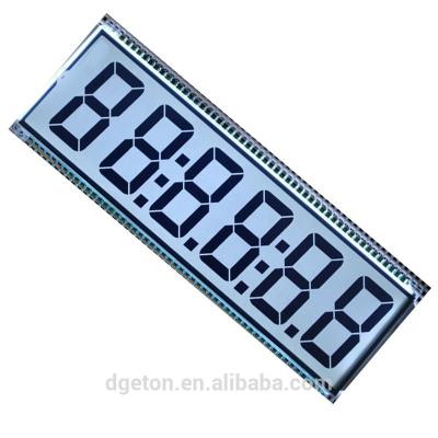 China factory free backlight display OEM 137*46mm 6 digit segment custom lcd screen for sale