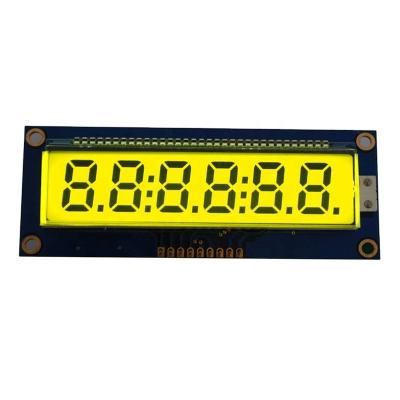 China 14 Segment Display Decimal 6 Digit Custom LCD Display ET-3084 for sale