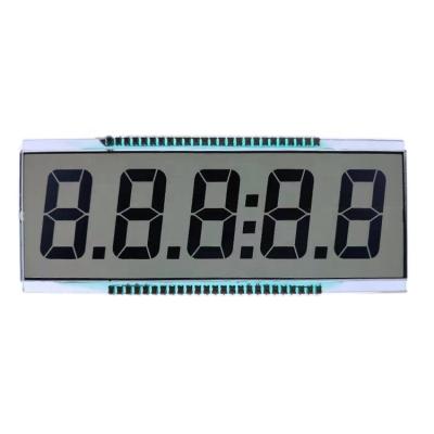 China Customized Monochrome 5 Digit 7 Segment TN LCD Display For Gasoline Pump / Fuel Dispenser / Gas Station 114.5x45.5mm for sale