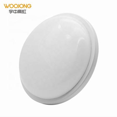 China Woojong 2022 New Design Outdoor Mounted 15W Led Ceiling Light Moisture Proof Wall Lamp IP54 Round Led Light For Bathroom for sale