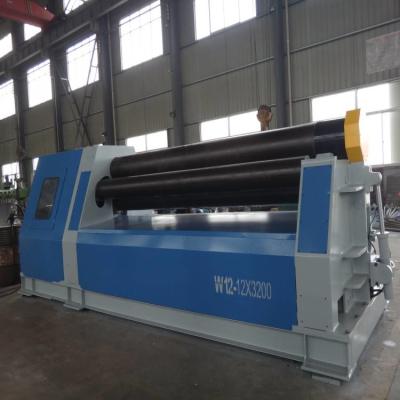 China Building Material Shops Best Quality Sheet Metal Guide Machine 4 Roll Bending Rolling Machine Four Point for sale