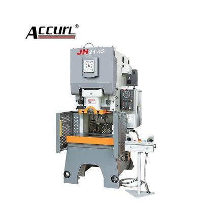 China Factory ACCURL JH21 45T Pneumatic C Power Press Metal Punch Machines For Making Hinges for sale