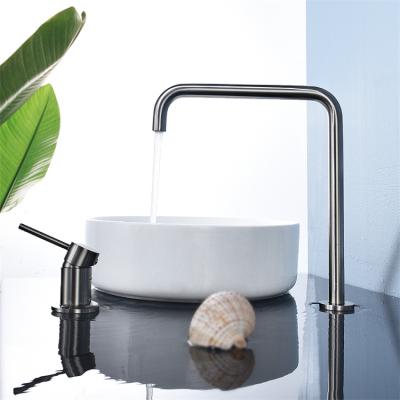 China Creative Italian Style Hot And Cold Split Faucet Metered Basin Sink Faucets for sale