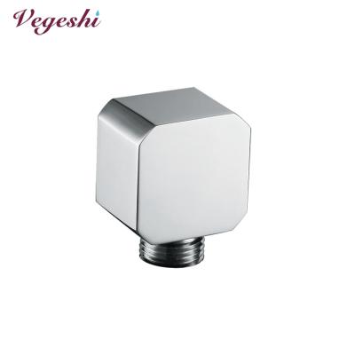 China Without Diverter Vegeshi Bathroom Accessories Brass Chrome Shower Elbow With Handshower Holder for sale