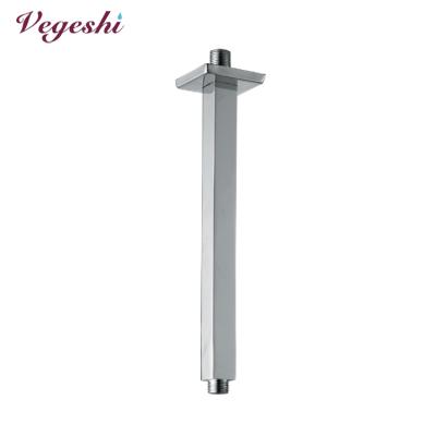 China Without Diverter Vegeshi Square Brass Ceiling Mount Rainfall Shower Arm for sale