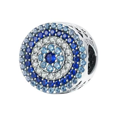 China BNX Romantic Luxury Egyptian Jewelry Charm Full Zircon Eye Charm For Jewelry Accessories Charms for sale