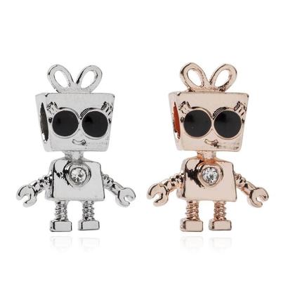 China BNX Cute Jewelry Little Bella With Sunglasses Little Flying String Accessories Cute Robot DIY Beads for sale