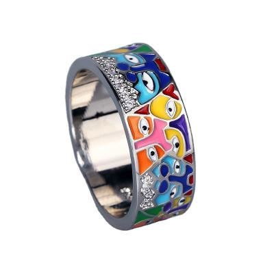 China Zircon Cute Colorful Finger Cat Jewelry BNX Cute Ring For Women Finger Ring Wedding Gift Stackable Ring Jewelry for sale