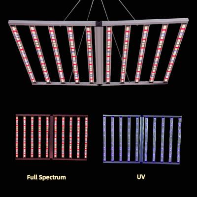 China 1200W 2 kanaal dimbaar LED-groeilampen voor grote binnengroeiruimten Te koop