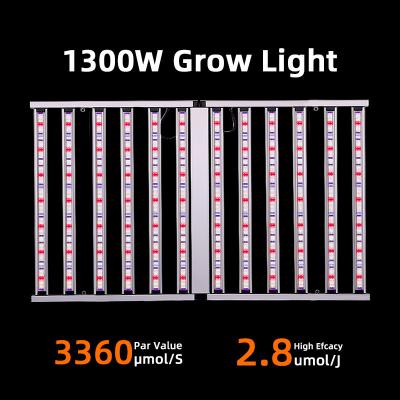 China 1300W Full Spectrum UV And IR Grow Light 2 Channel LED Growth Lamp For Plants LED Grow Lights For Vertical Farming for sale